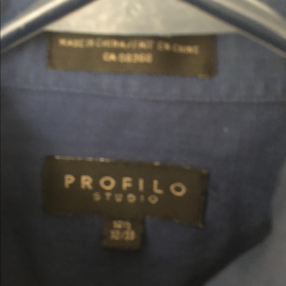 Dress shirt, long sleeve, navy - Picture 3 of 3